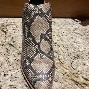 Dolce Vita Snake Print Embossed Leather Bootie